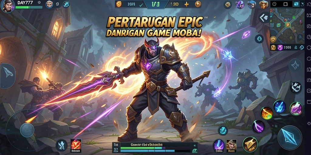 Tampilan gameplay DAY777 yang mendebarkan dan strategis.