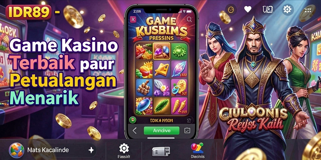 Tampilan utama game IDR89 dengan grafik permainan Kasino yang menawan.