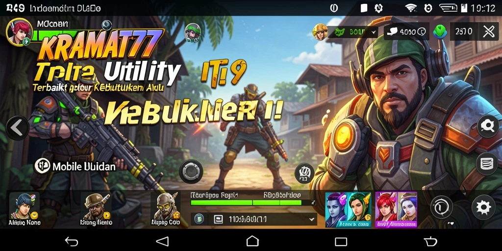 Tangkapan layar KRAMAT77 yang menunjukkan fitur utama aplikasi Utility.