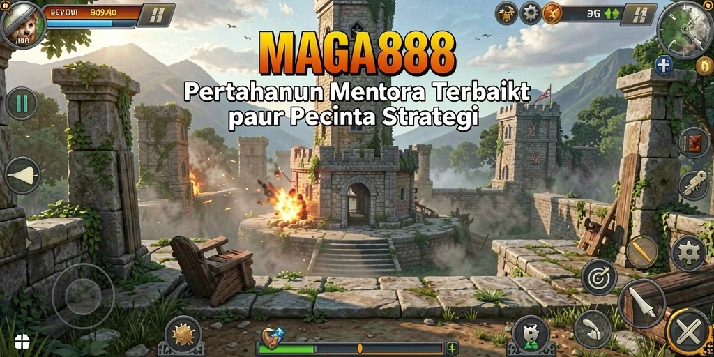 Tampilan permainan MAGA888 yang seru dan mendebarkan di kategori Tower Defense.
