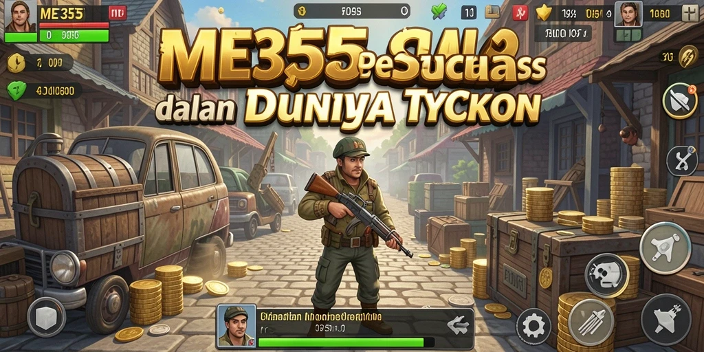 Tangkapan layar ME355 menampilkan gameplay Tycoon yang seru dan interaktif.