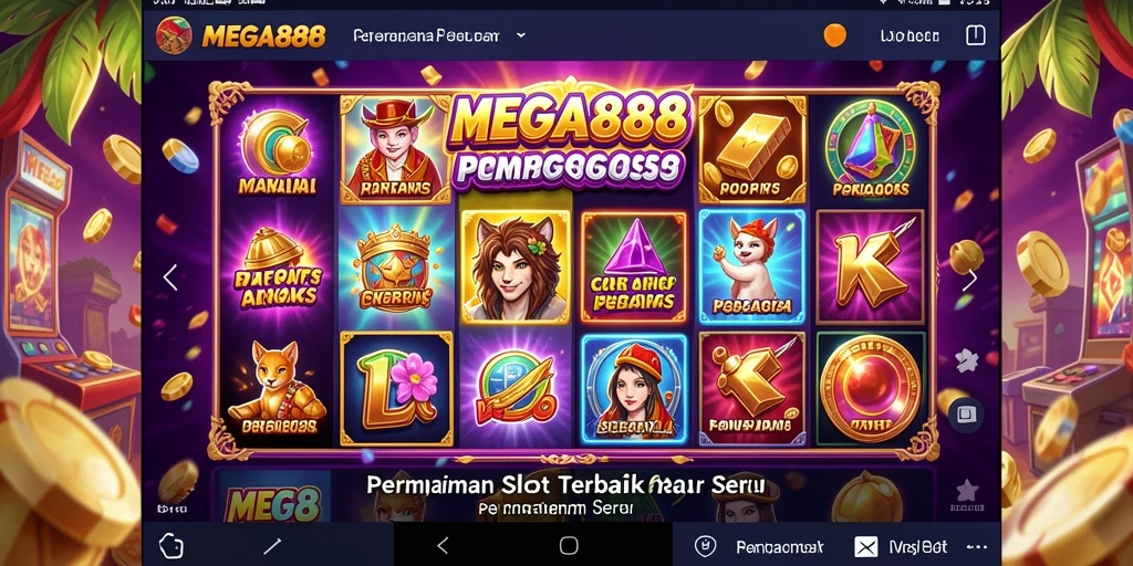 Tampilan menarik gameplay Slot MEGA888 dengan grafis yang memukau.