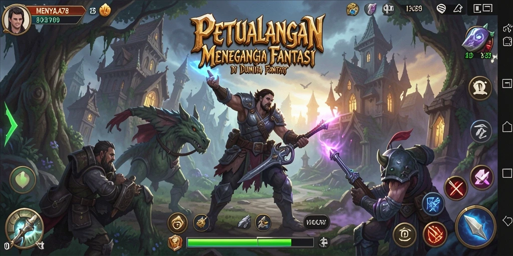 Tampilan gameplay menakjubkan di dunia petualangan MENYALA78.