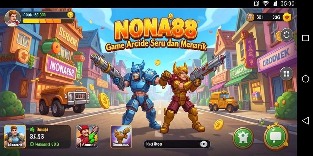 Tampilan gameplay NONA88 yang penuh aksi dan tantangan.