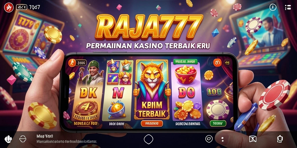 Tampilan menarik gameplay Kasino RAJA777 penuh dengan keseruan.