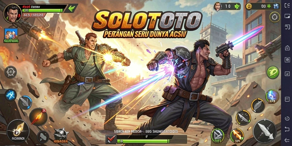 Tampilan gameplay aksi yang mendebarkan di SOLOTOTO.